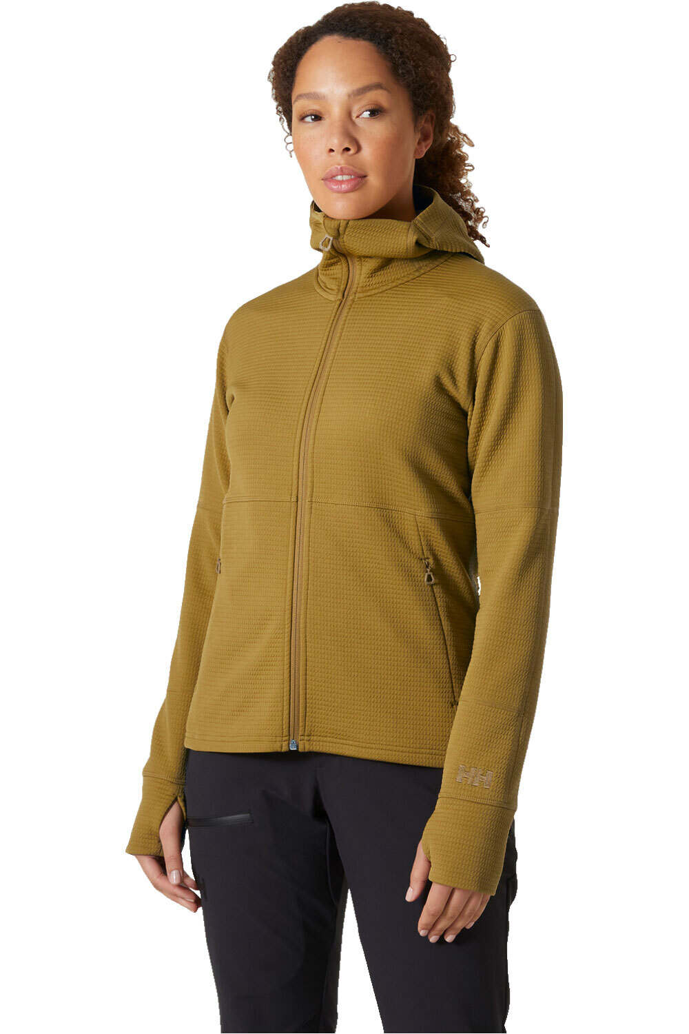 Helly Hansen forro polar mujer W EVOLVED AIR HOODED MIDLAYER vista frontal