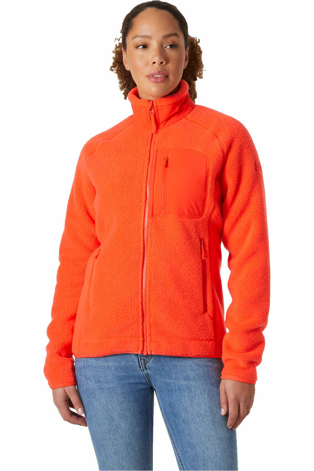 Helly Hansen forro polar mujer W IMPERIAL PILE BLOCK JACKET vista frontal