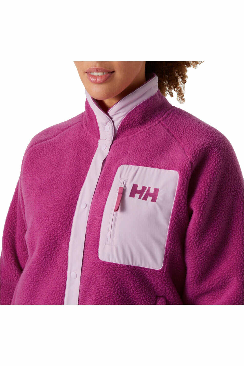 Helly Hansen forro polar mujer W IMPERIAL PILE SNAP vista detalle