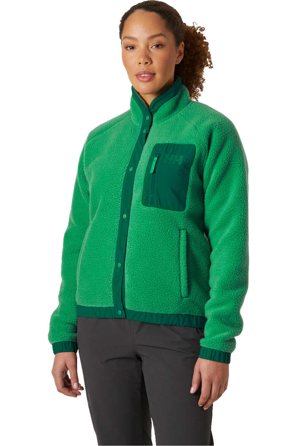 Helly Hansen forro polar mujer W IMPERIAL PILE SNAP vista frontal