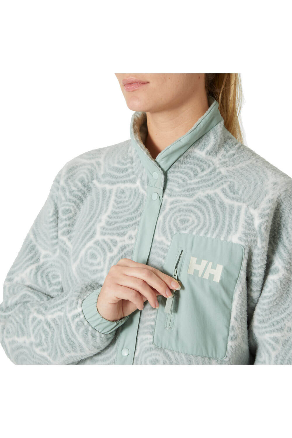 Helly Hansen forro polar mujer W IMPERIAL PRINTED PILE SNAP 03