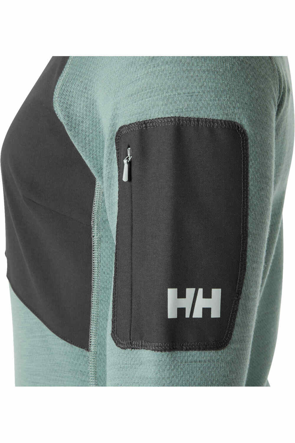 Helly Hansen forro polar mujer W LIFA MERINO MIDLAYER 1/2 ZIP vista detalle