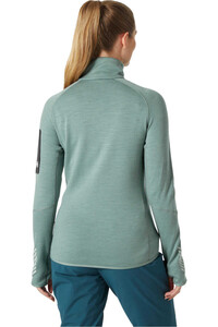 Helly Hansen forro polar mujer W LIFA MERINO MIDLAYER 1/2 ZIP vista trasera