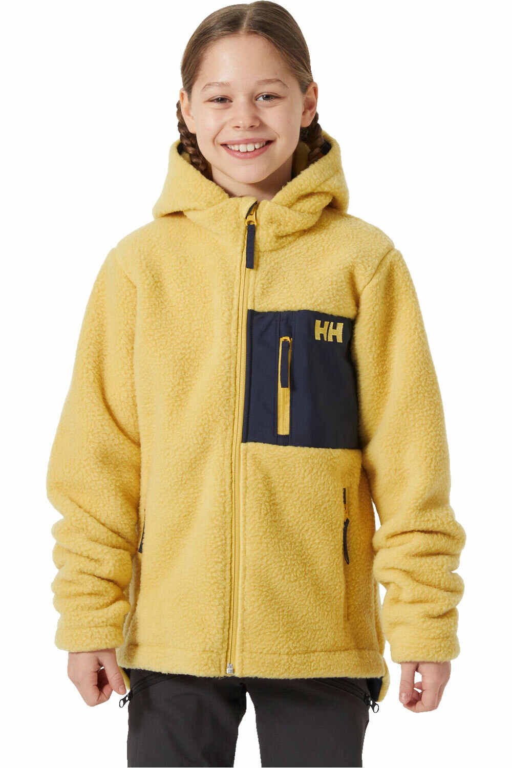 Helly Hansen forro polar niño JR CHAMP PILE JACKET vista frontal