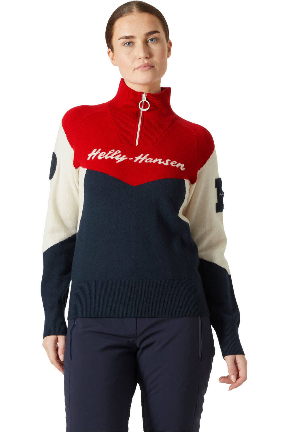 Helly Hansen jersey esquí mujer W APRES KNITTED SWEATER vista frontal