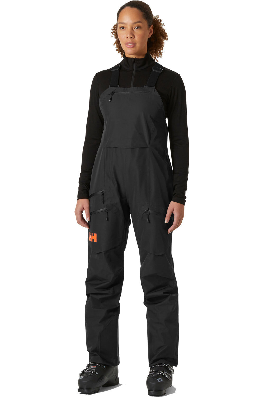 Helly Hansen pantalones esquí mujer W ELEVATION INFINITY SHELL BIB vista frontal