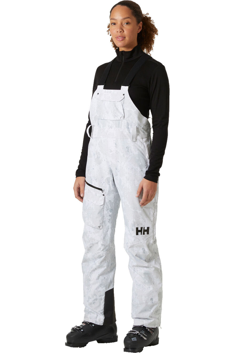 Helly Hansen pantalones esquí mujer W POWDERQUEEN BIB PANT vista frontal