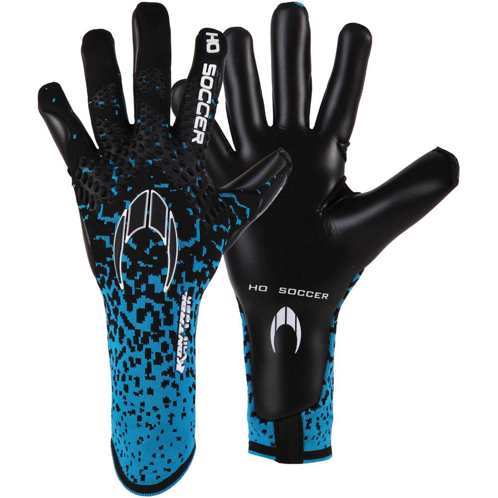 Ho Soccer guantes portero PREMIER KNIT TECH CLUB BLUE vista frontal