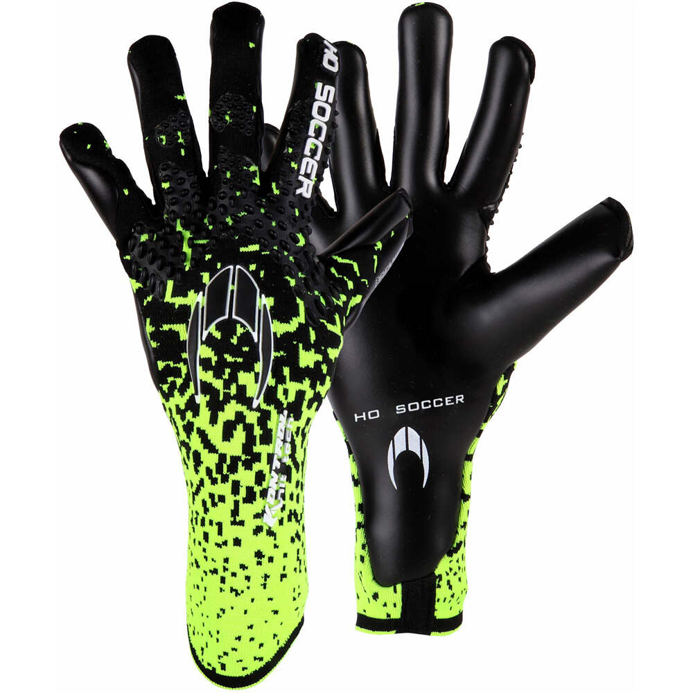 Ho Soccer guantes portero PREMIER KNIT TECH CLUB LIME vista frontal