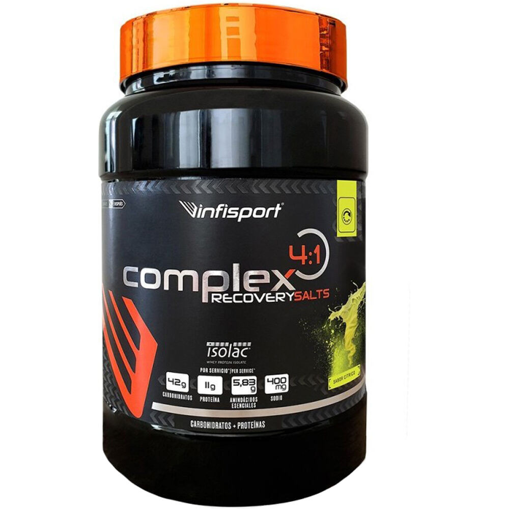 Infisport Recuperacion COMPLEX 4:1 RECOVERY CITRICO 1,2 kg vista frontal