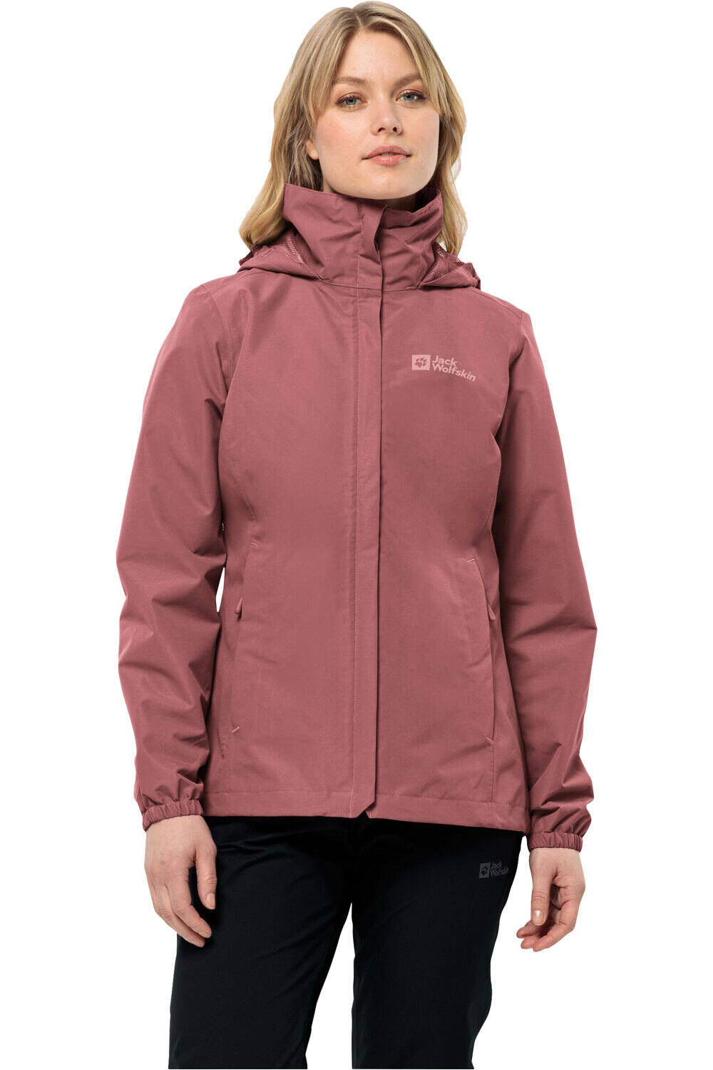 Jack Wolfskin chaqueta impermeable mujer STORMY POINT 2L JKT W vista frontal