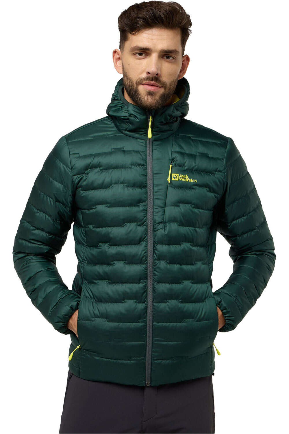 Jack Wolfskin chaqueta outdoor hombre PASSAMANI DOWN HOODY M vista frontal