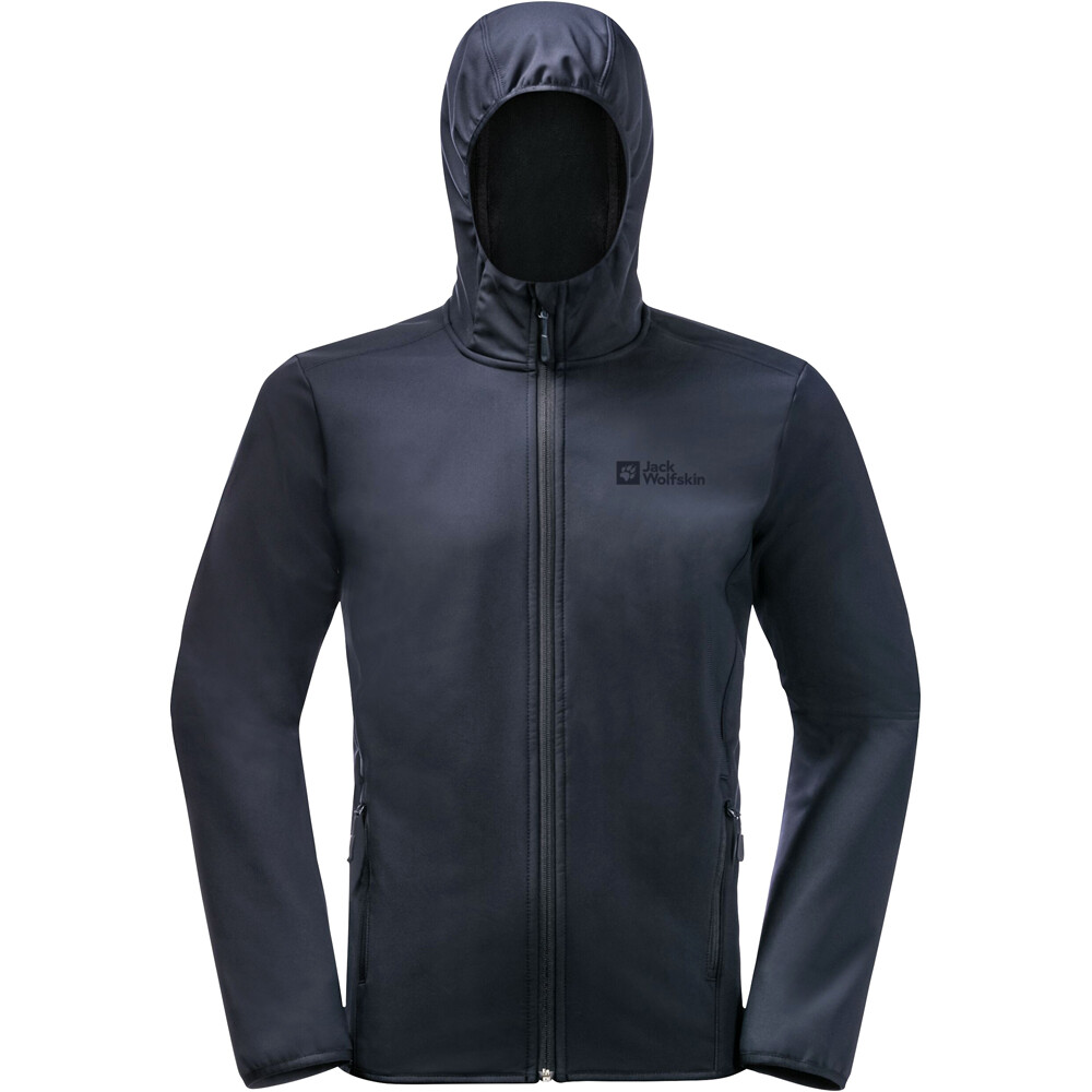 Jack Wolfskin chaqueta softshell hombre BORNBERG HOODY M vista trasera