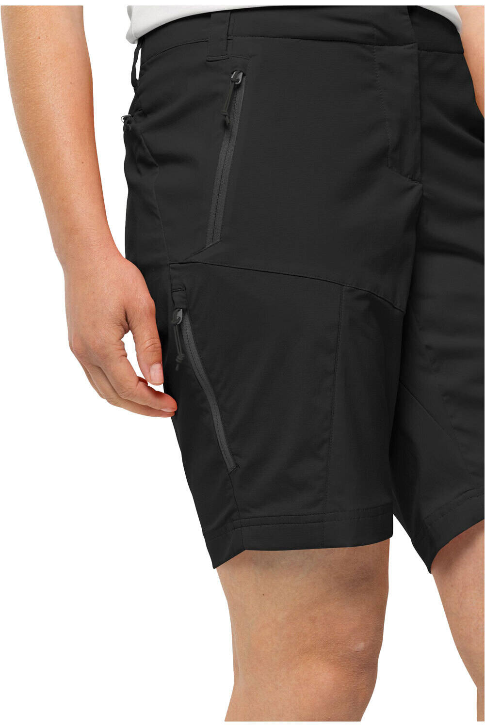 Jack Wolfskin pantalón corto montaña mujer GLASTAL SHORTS W vista detalle