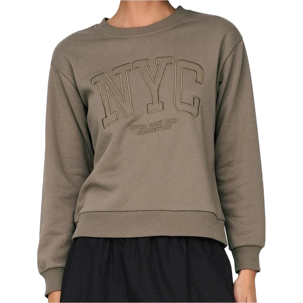 Jaqueline De Yong sudadera mujer JDYPARIS L/S EMB SWEAT JRS vista frontal