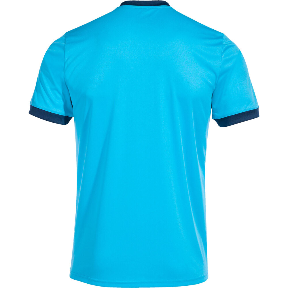 Joma camiseta tenis manga corta hombre CAMISETA MANGA CORTA COURT TURQ vista trasera