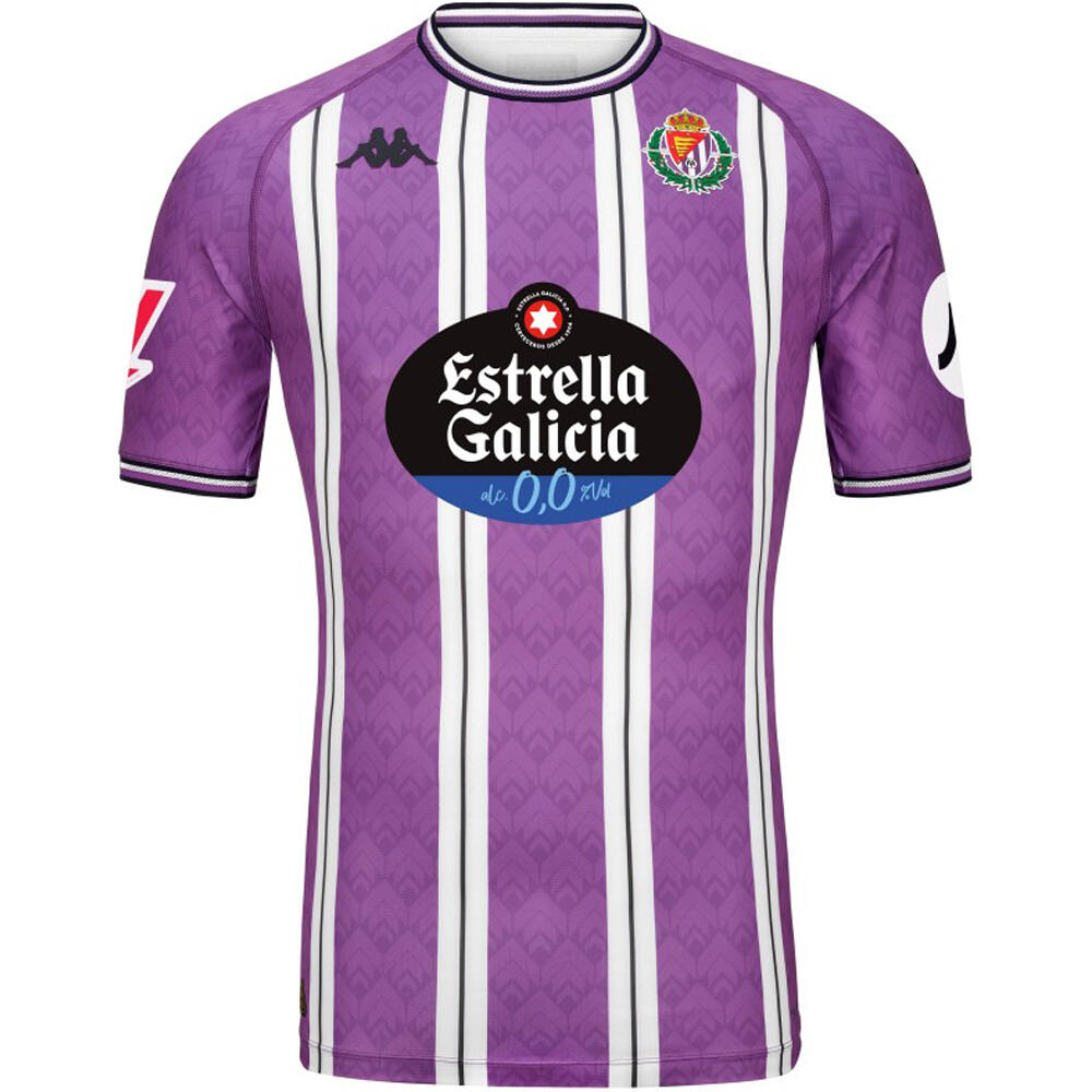 Kappa camiseta de fútbol oficiales niño VALLADOLID 25 HOME JR vista frontal