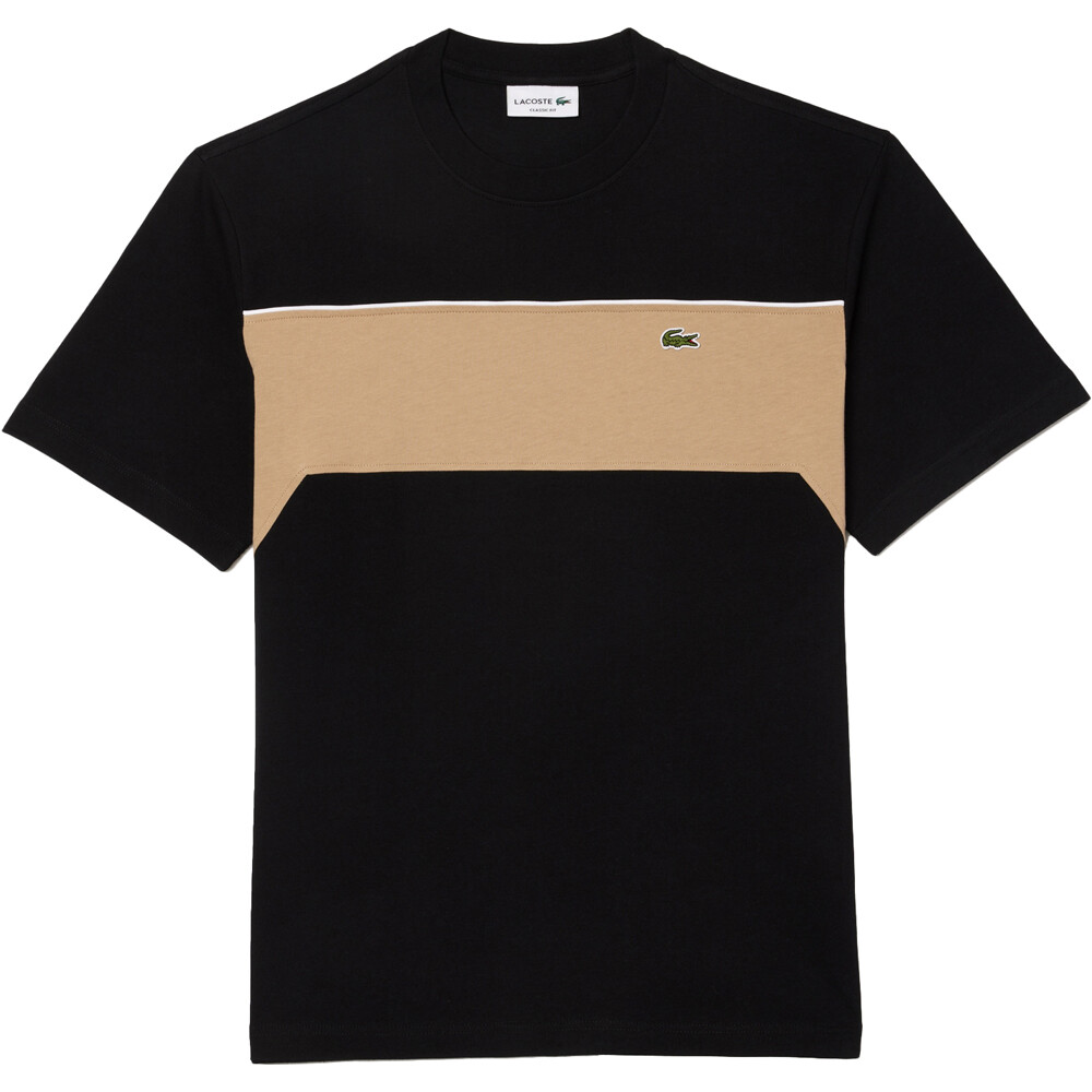 Lacoste camiseta manga corta hombre classic fit cotton tee shirt vista detalle