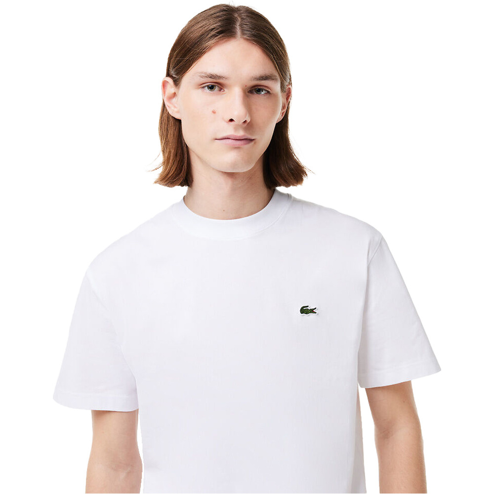 Lacoste camiseta manga corta hombre Tee-shirt crew neck vista detalle