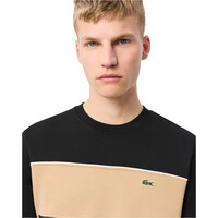 Lacoste sudadera hombre sweatshirt classic crew vista detalle