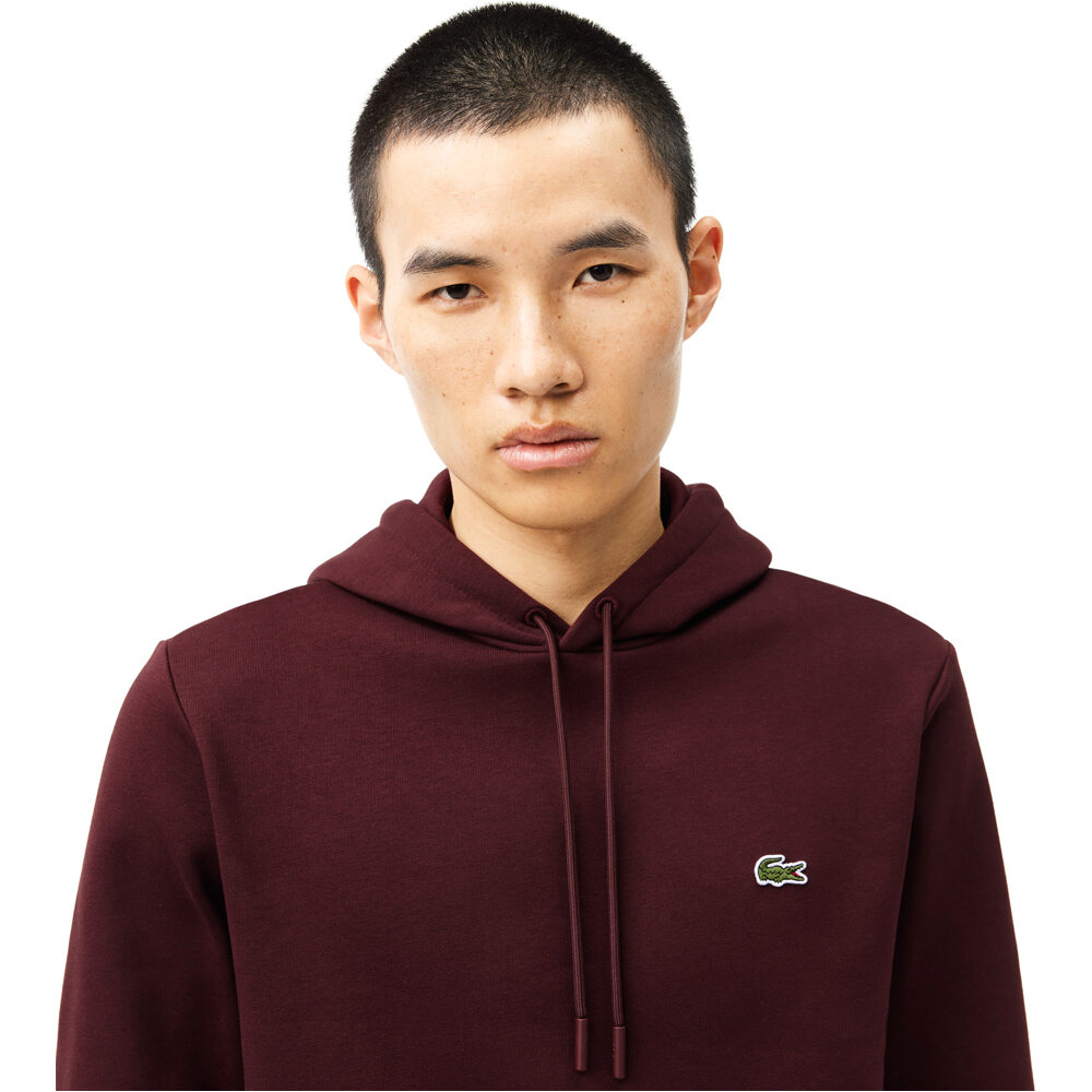 Lacoste sudadera hombre sweatshirt classic hoody vista detalle