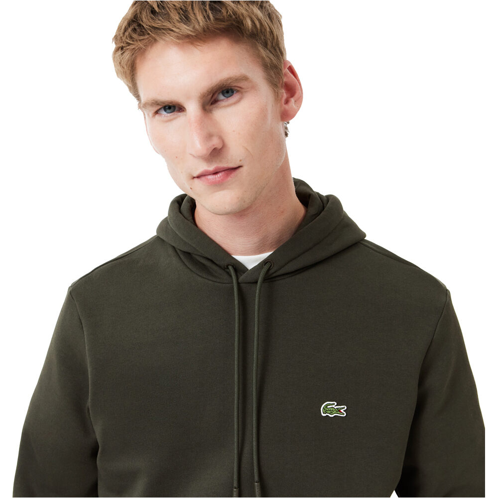 Lacoste sudadera hombre sweatshirt classic hoody vista detalle