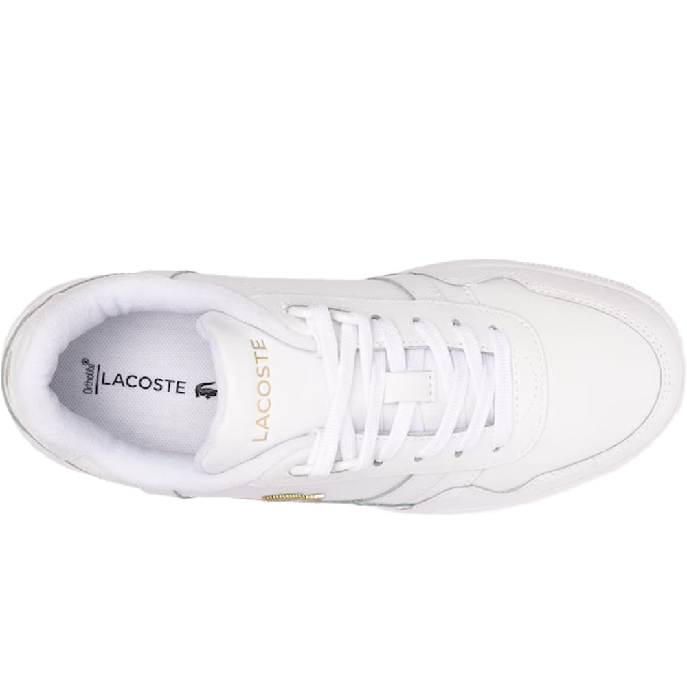 Lacoste zapatilla moda mujer T-CLIP LEATHER SNEAKERS 06