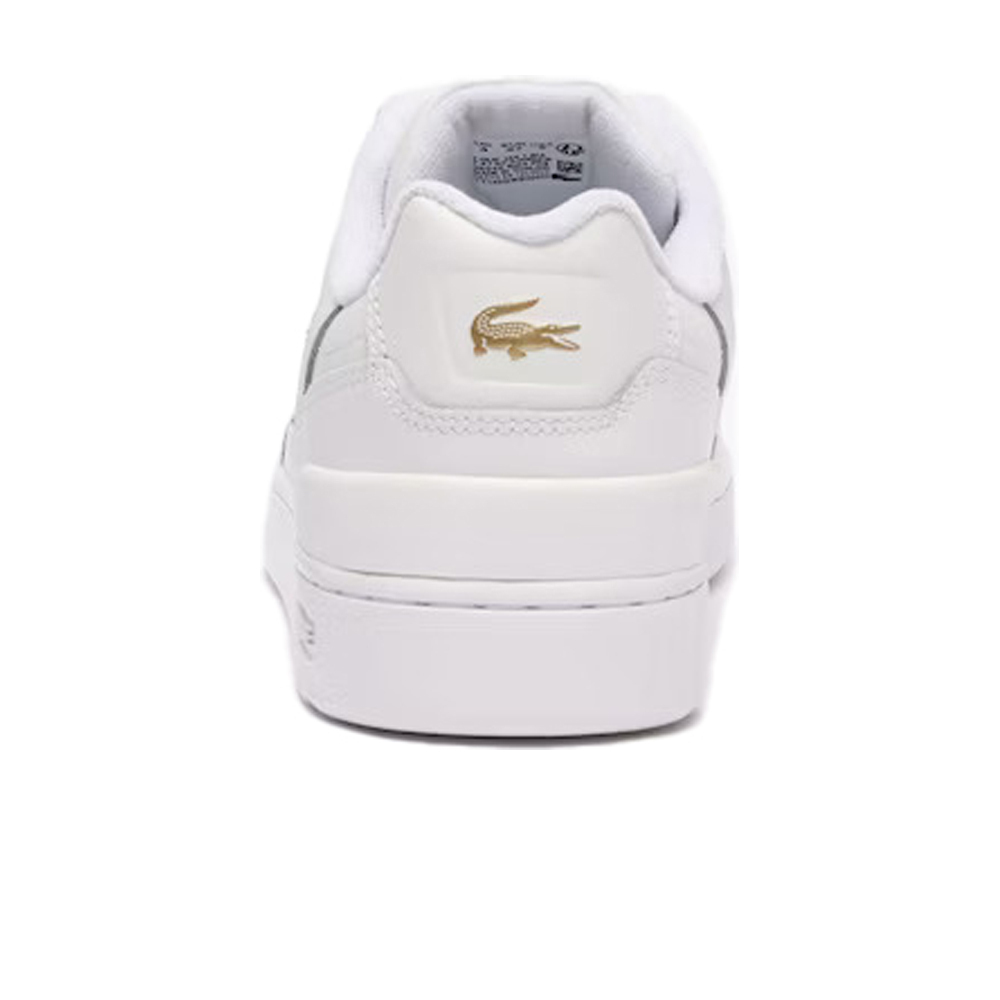 Lacoste zapatilla moda mujer T-CLIP LEATHER SNEAKERS vista trasera