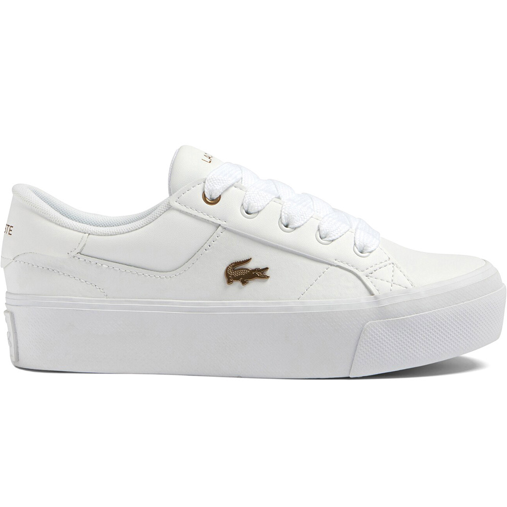 Lacoste zapatilla moda mujer ZIANE PLATFORM LEATHER SNEAKERS lateral exterior