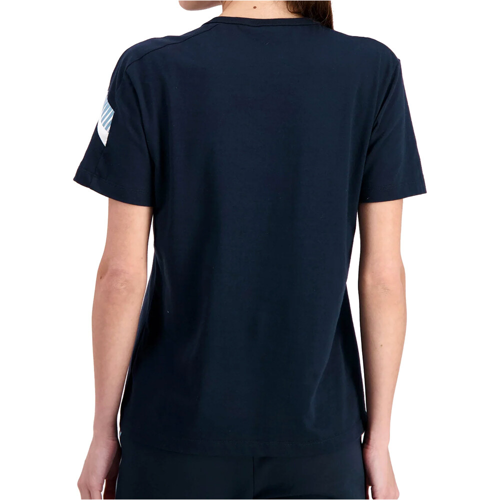 Le Coq Sportif camiseta manga corta mujer HERITAGE Tee SS N1 W vista trasera