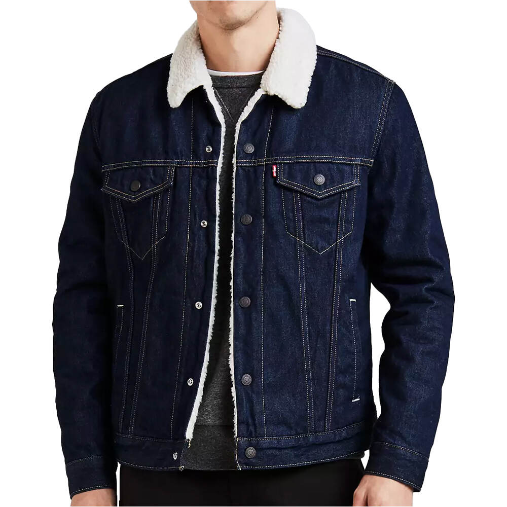 Levi'S chaquetas hombre TYPE 3 SHERPA TRUCKER MED vista frontal