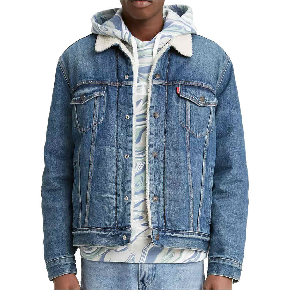 Levi'S chaquetas hombre TYPE 3 SHERPA TRUCKER MED vista frontal