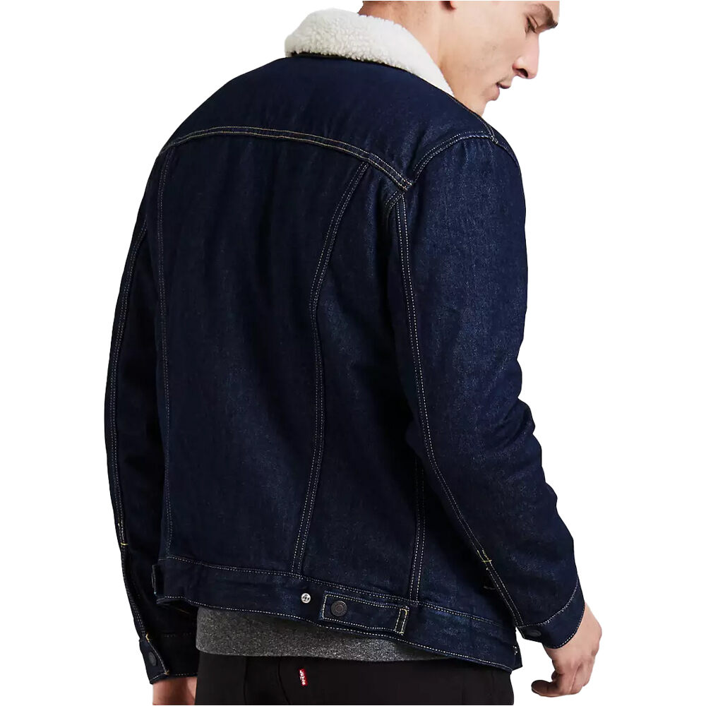 Levi'S chaquetas hombre TYPE 3 SHERPA TRUCKER MED vista trasera