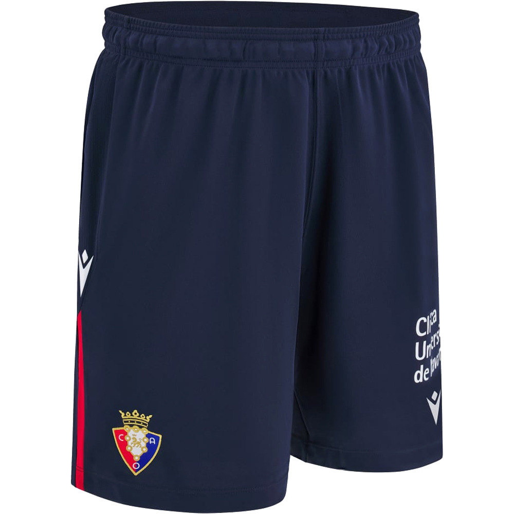 Macron pantalones fútbol oficiales OSASUNA 25 HOME SHORTS SR vista frontal