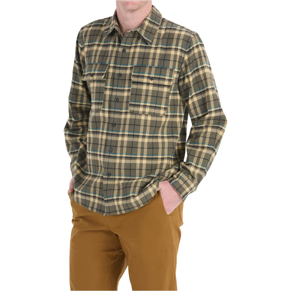 Marmot camisa montaña manga larga hombre Doran Midweight Flannel LS vista frontal