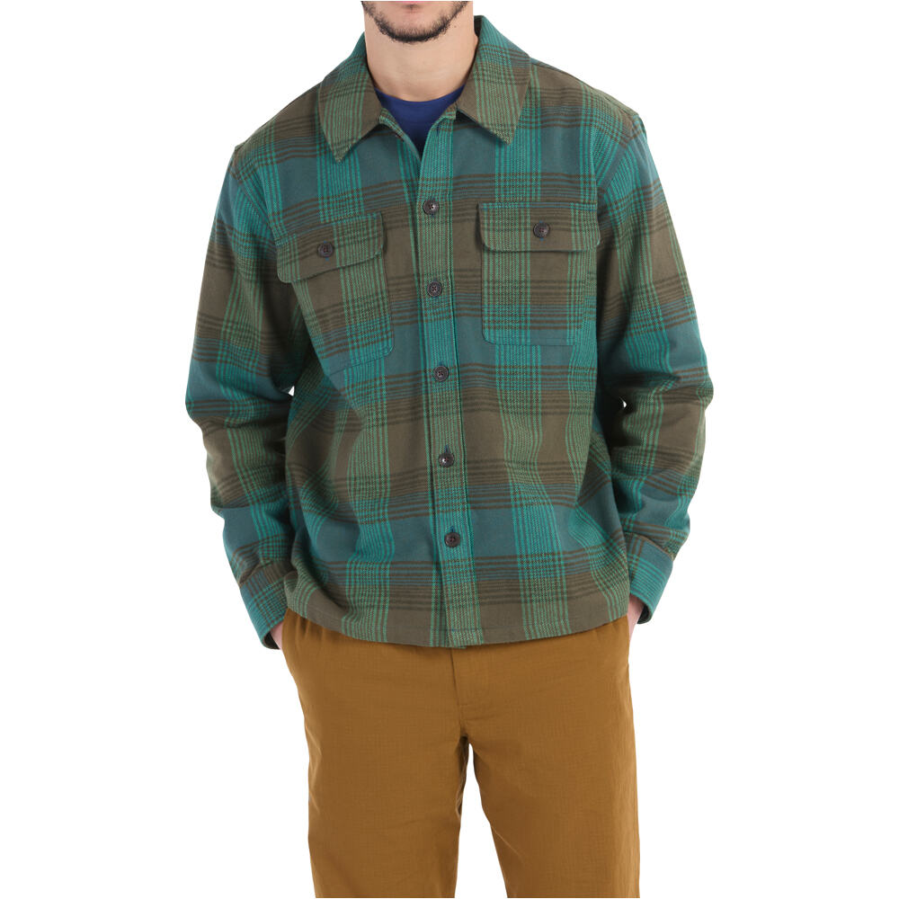 Marmot camisa montaña manga larga hombre Incline Heavyweight Flannel LS vista frontal