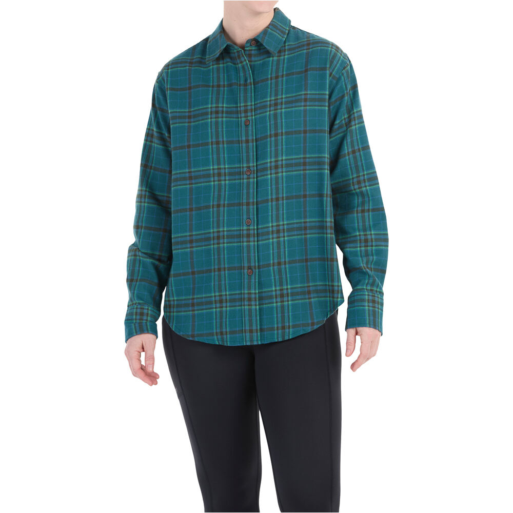 Marmot camisa montaña manga larga mujer Wm's Fairfax Novelty Lightweight Flannel LS vista frontal