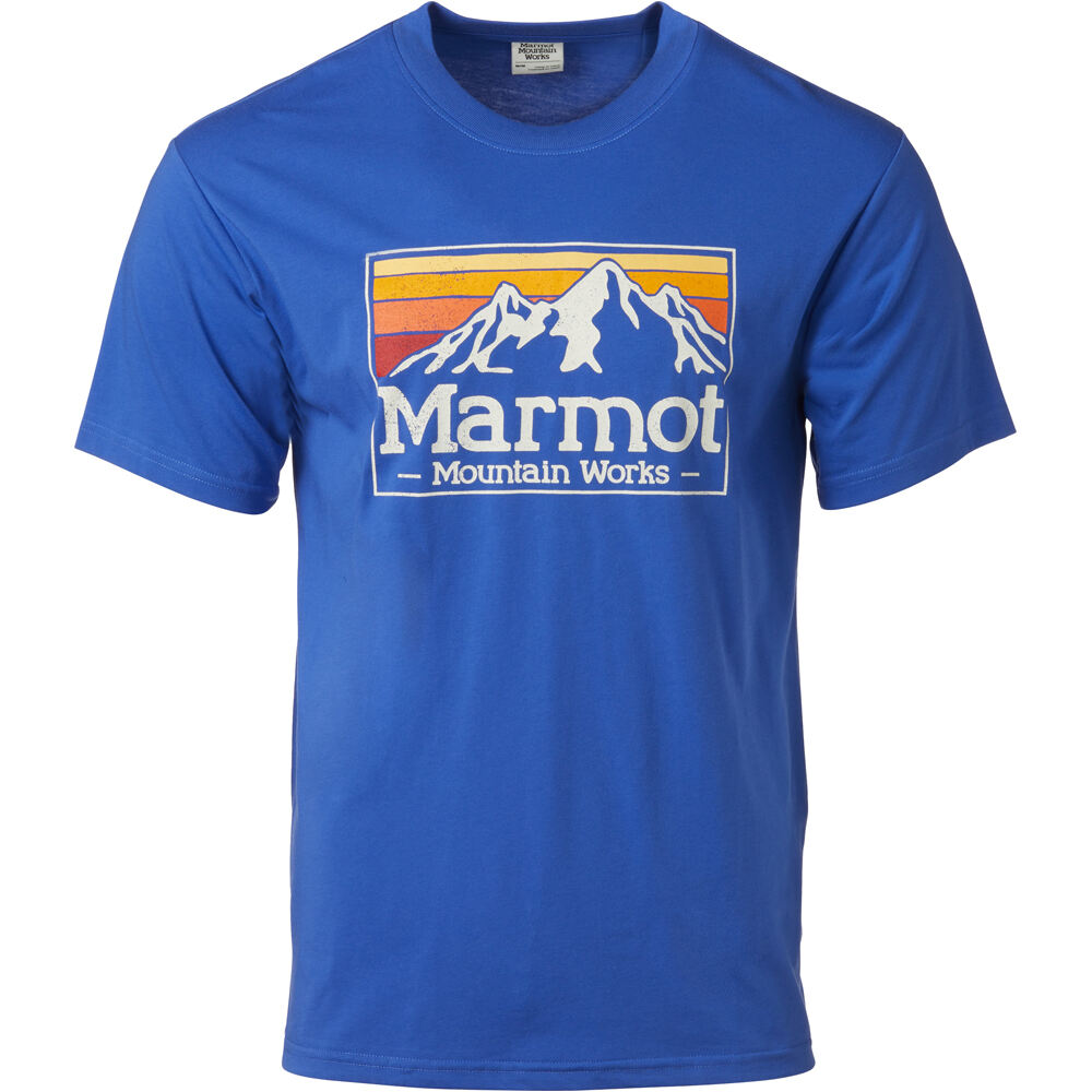 Marmot camiseta montaña manga corta hombre MMW Gradient Tee SS vista frontal