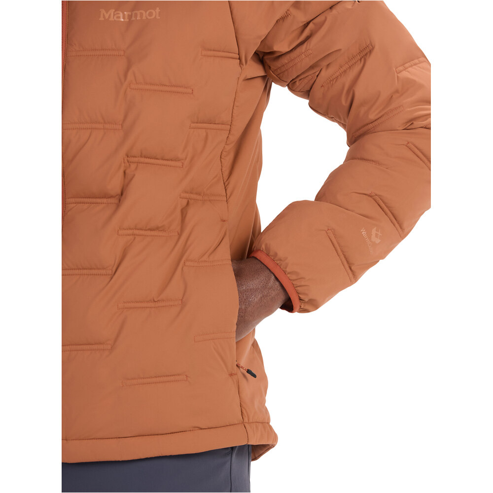 Marmot chaqueta outdoor hombre WarmCube Active Novus Hoody vista detalle