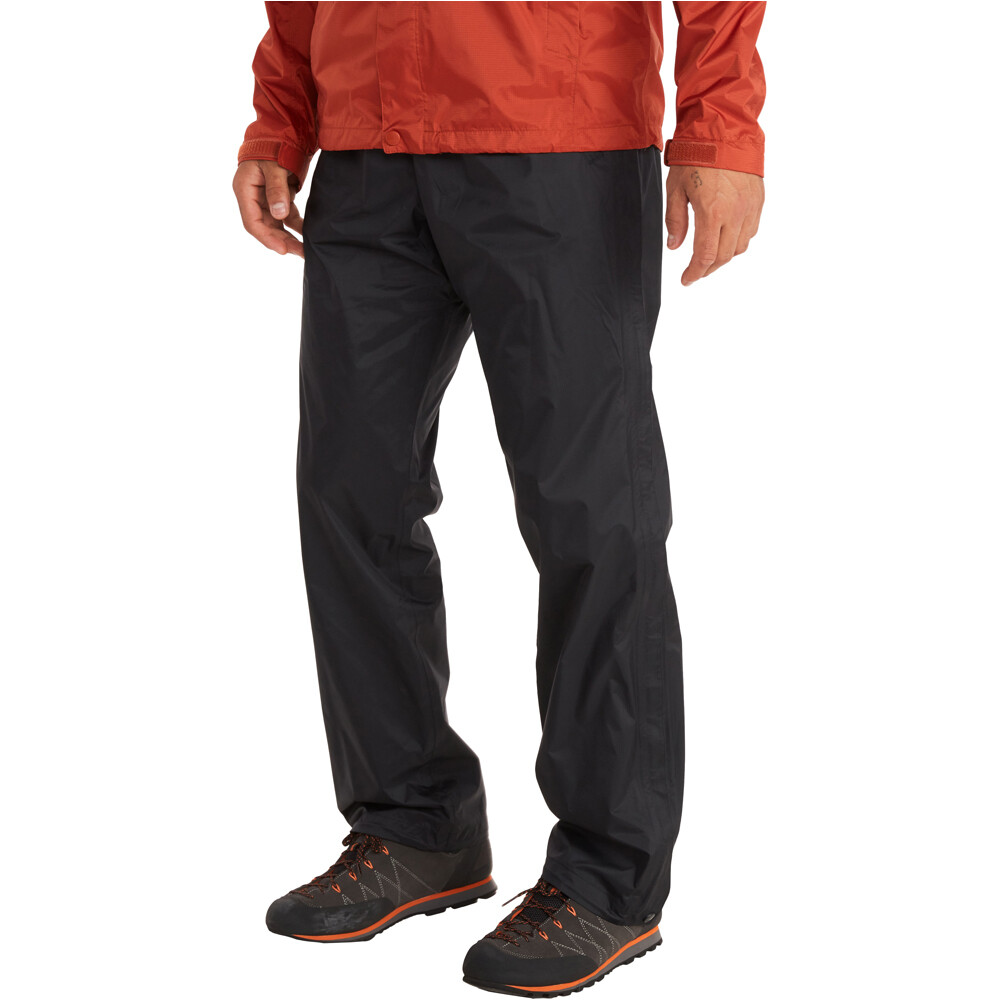 Marmot pantalón impermeable hombre PreCip Eco Full Zip Pant Long vista frontal