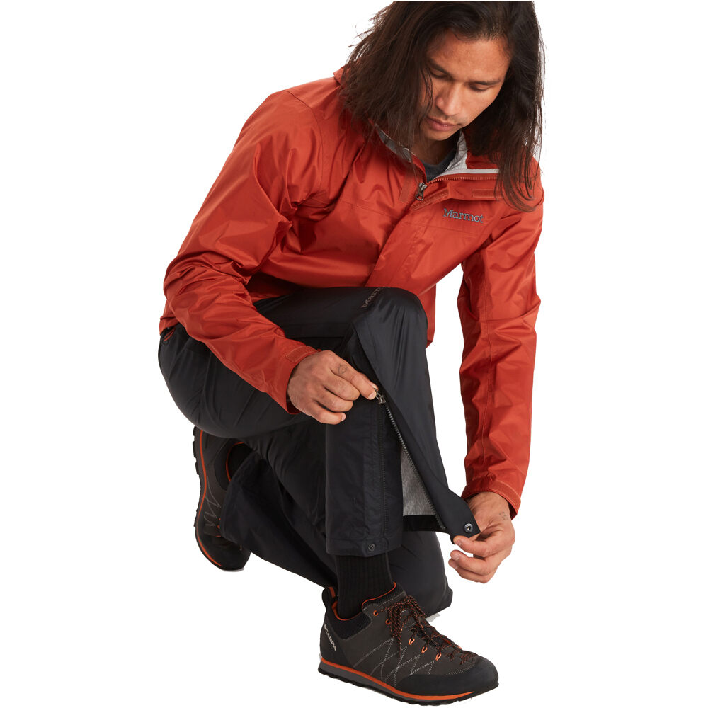 Marmot pantalón impermeable hombre PreCip Eco Full Zip Pant vista trasera