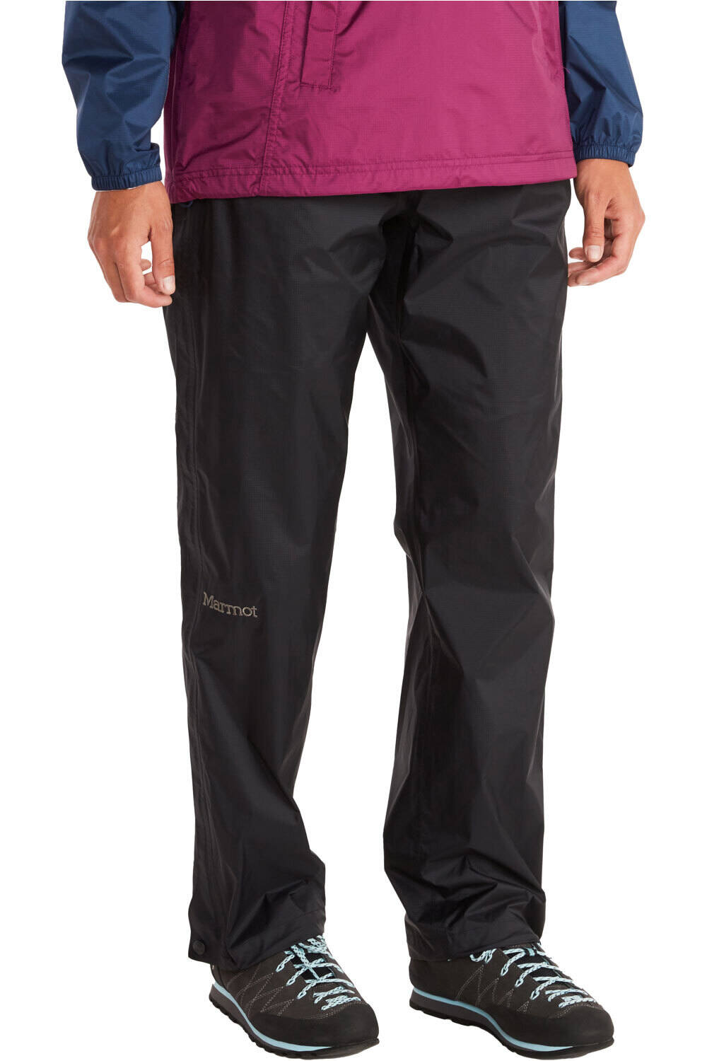 Marmot pantalón impermeable mujer Wm's PreCip Eco Full Zip Pant Long vista trasera