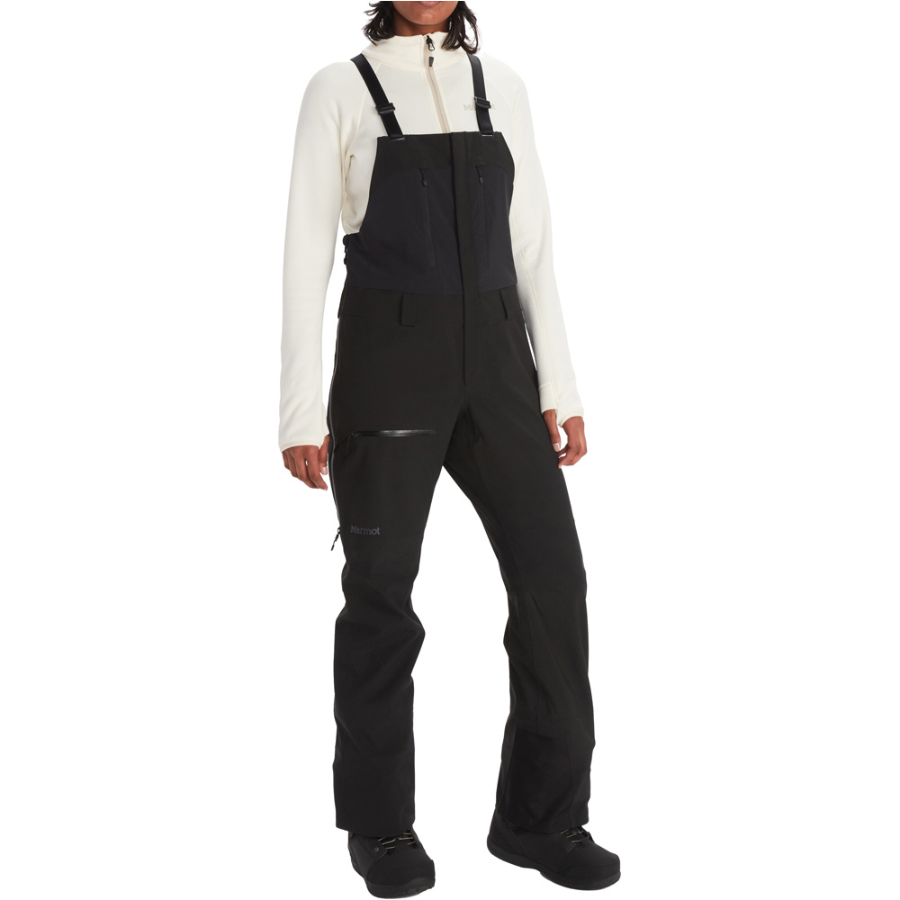 Marmot pantalones esquí mujer Wm's Refuge Pro Bib vista frontal