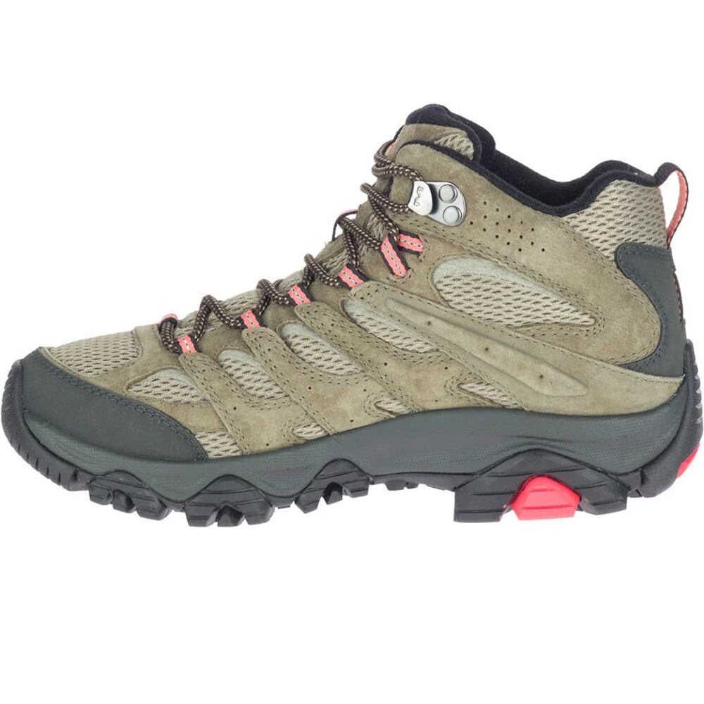 Merrell bota trekking mujer MOAB 3 MID GTX - OLIVE vista trasera