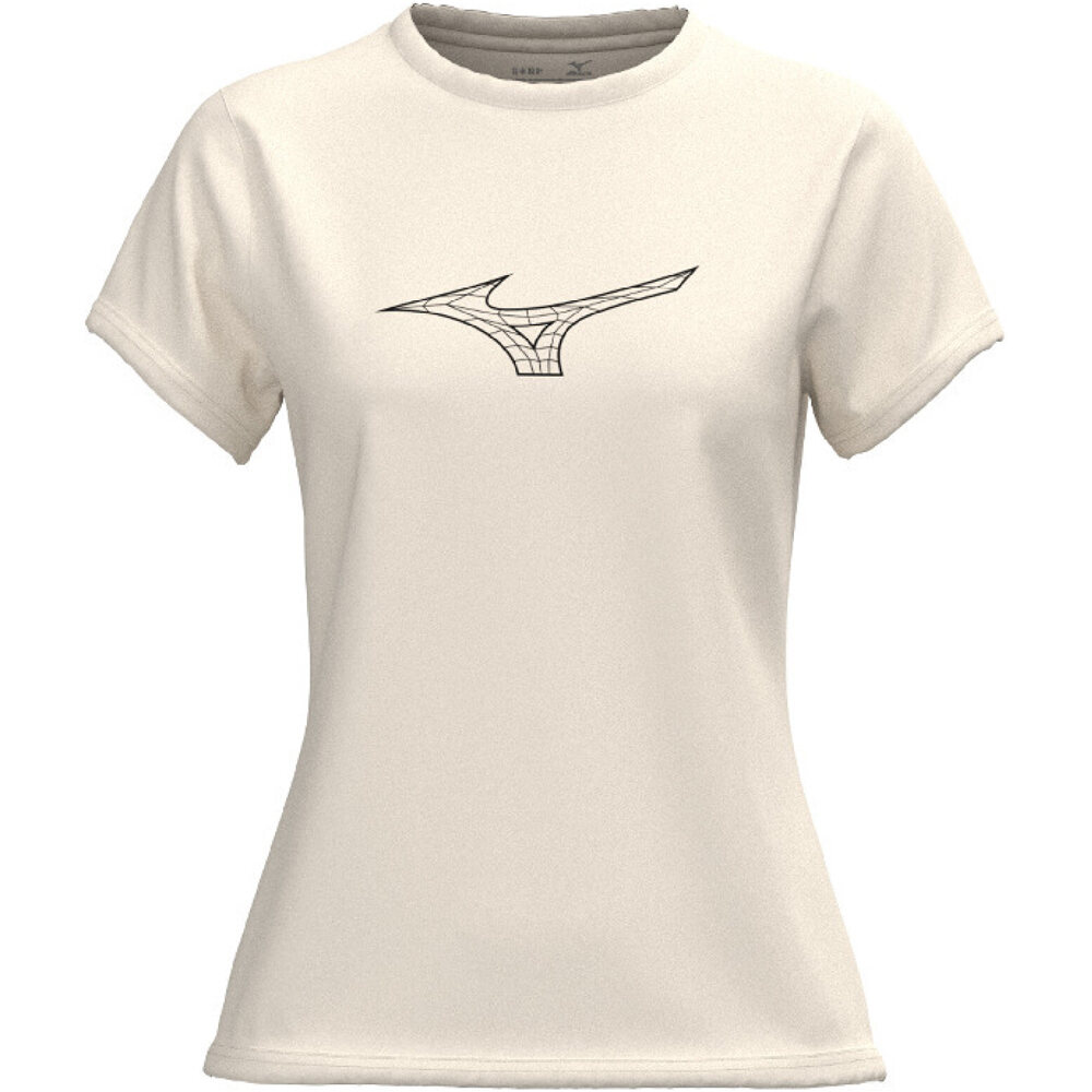 Mizuno camisetas fitness mujer Athletics RB Tee(W) vista frontal