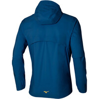 Mizuno CHAQUETA RUNNING HOMBRE Waterproof 20K ER Jacket vista trasera