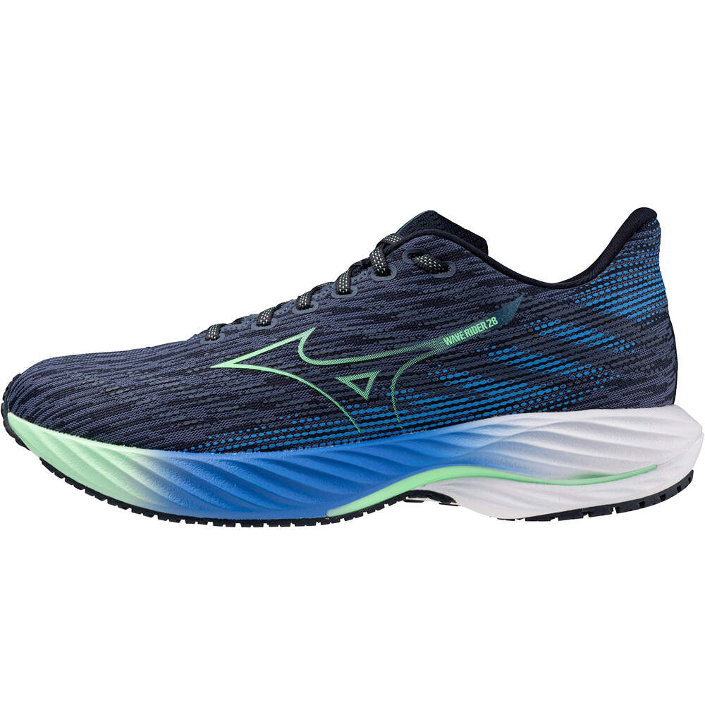 Mizuno zapatilla running hombre WAVE RIDER 28 lateral exterior