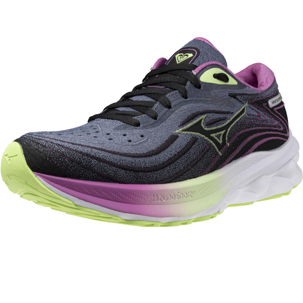 Mizuno zapatilla running mujer WAVE SKYRISE 5 ROXY(W) lateral interior