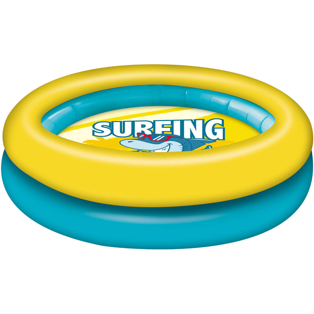 Mondo piscinas e hinchables SURFING SHARK - PISCINA 2 anillos 100 vista frontal