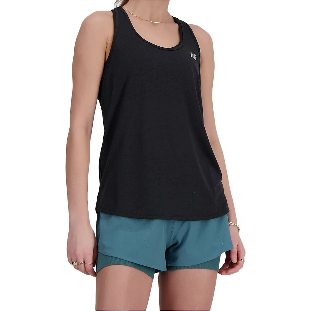 New Balance camiseta técnica tirantes mujer NB Athletics Tank vista frontal